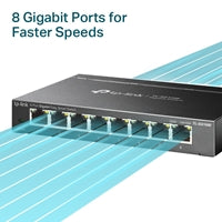 TP-Link TL-SG108E 8-Port Gigabit Easy Smart Switch Metal TP-Link TL-SG108E 8-Port Gigabit Easy Smart Switch Metal
